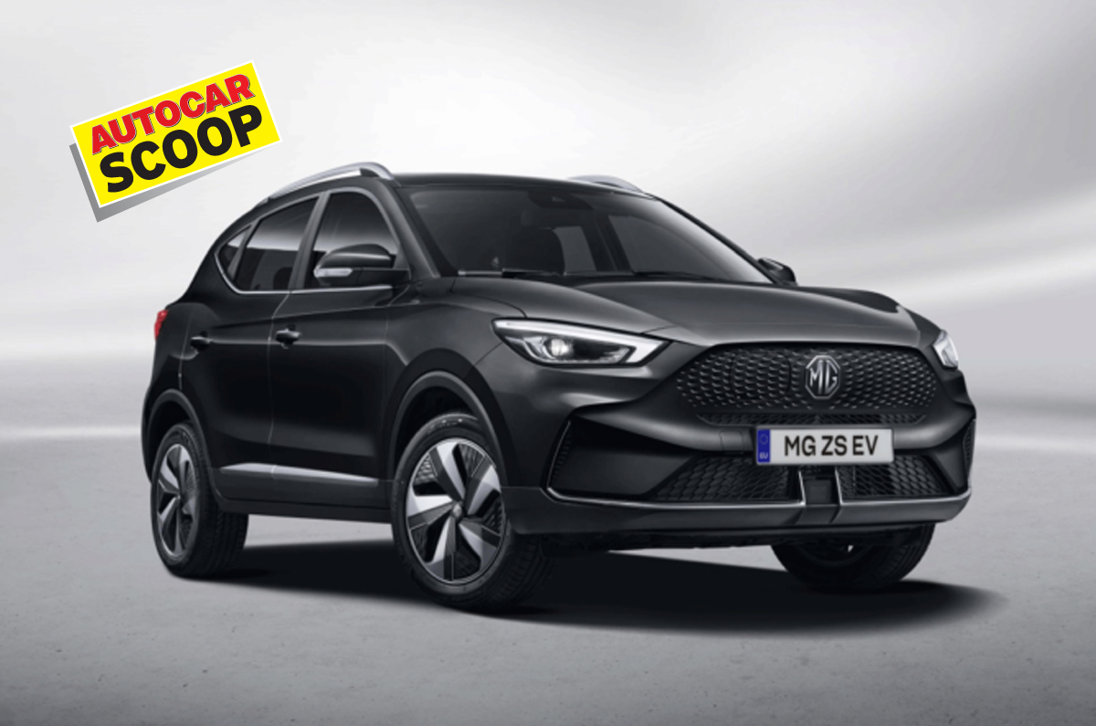 MG ZS EV facelift front quarter 